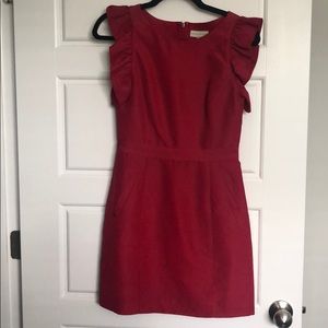 Red cocktail dress